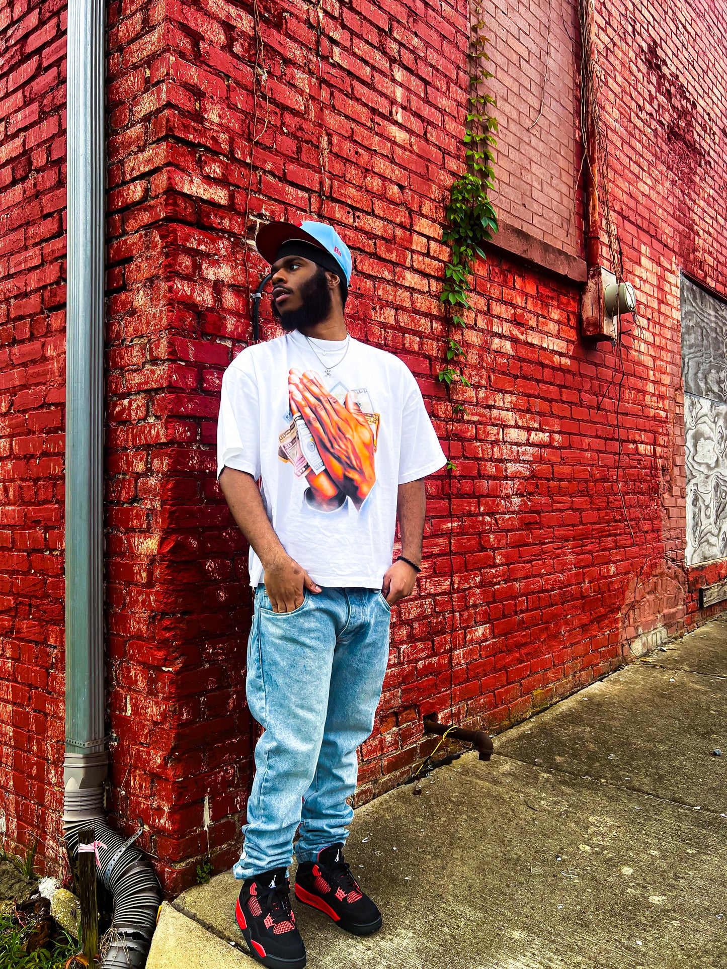 "Abundance" Tee In White