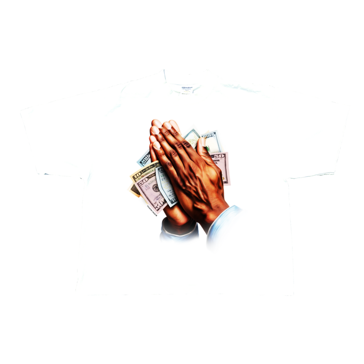"Abundance" Tee In White