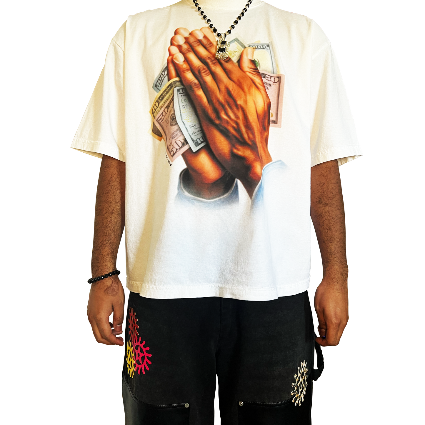 "Abundance" Tee In White