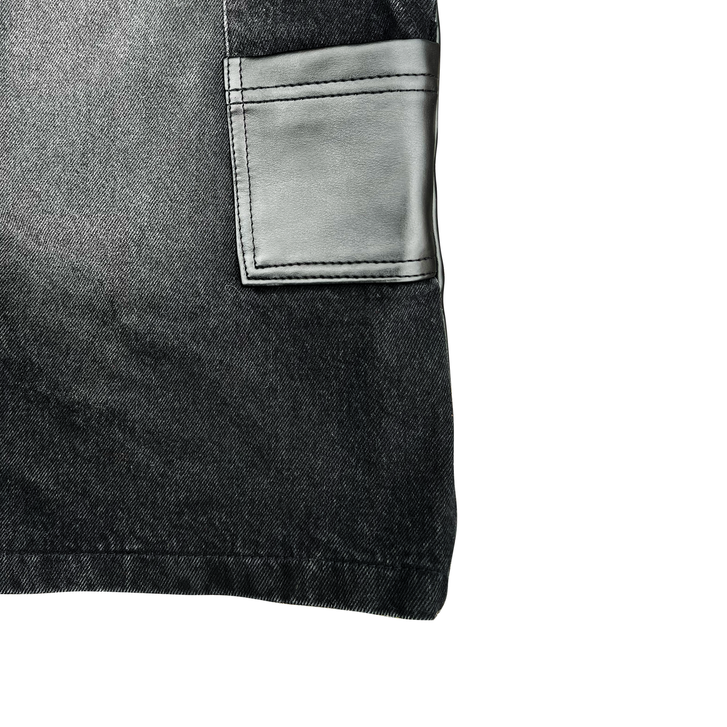 "Chrome Faces" Double Knee Jorts