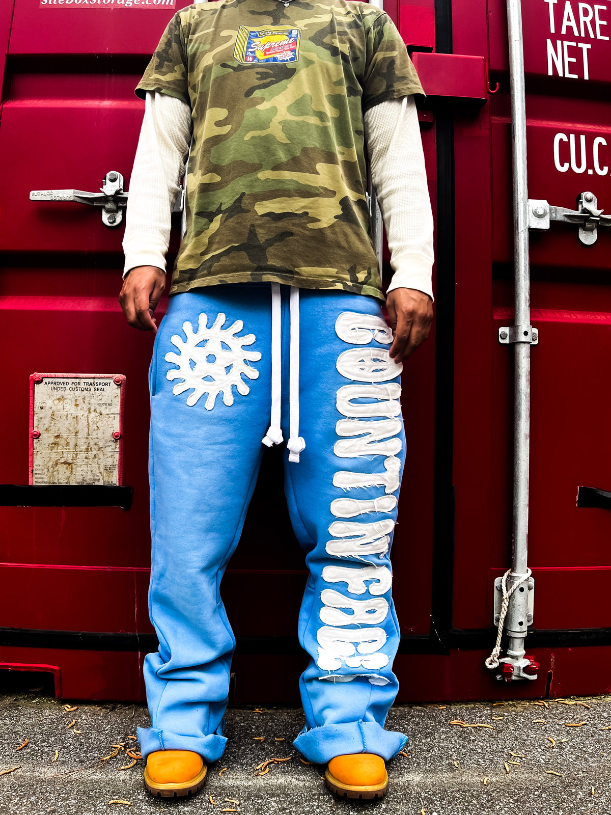 KTP Baggy Flare Sweats "Blue"