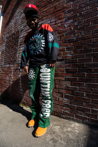 KTP Baggy Flare Sweats "Green"