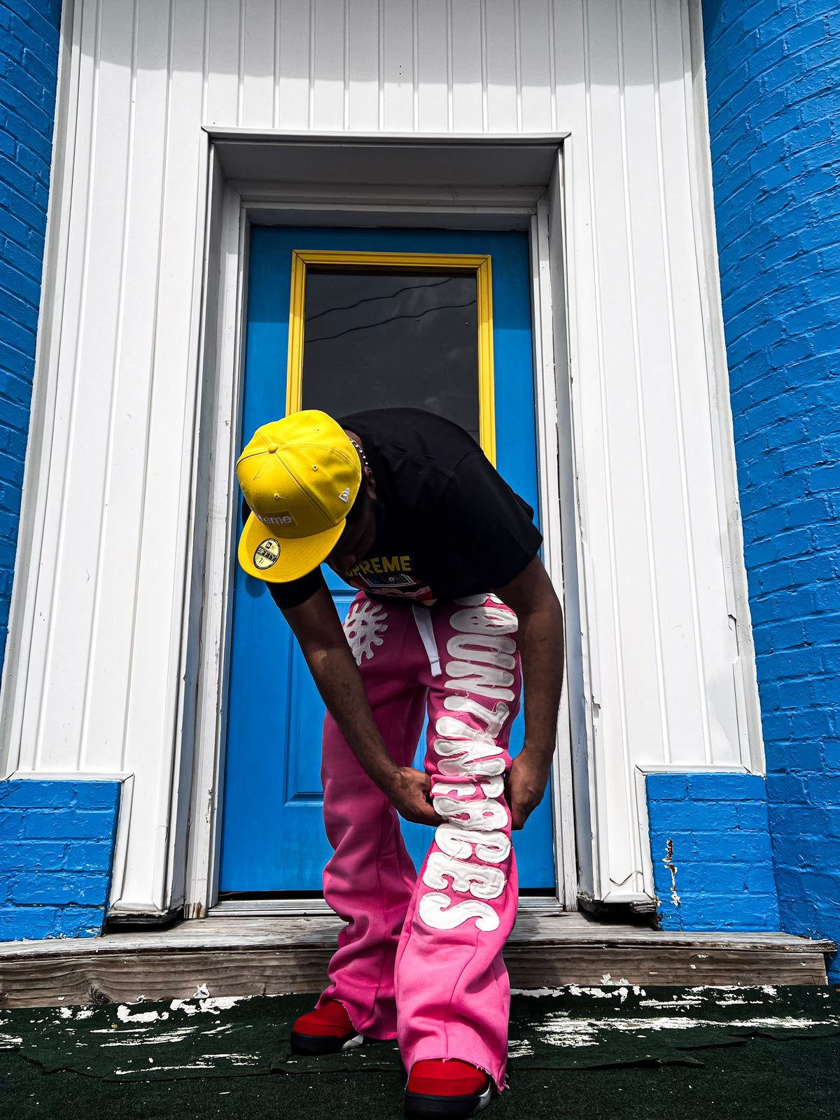 KTP Baggy Flare Sweats "Pink"