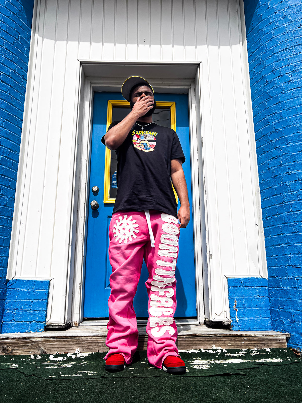 KTP Baggy Flare Sweats "Pink"