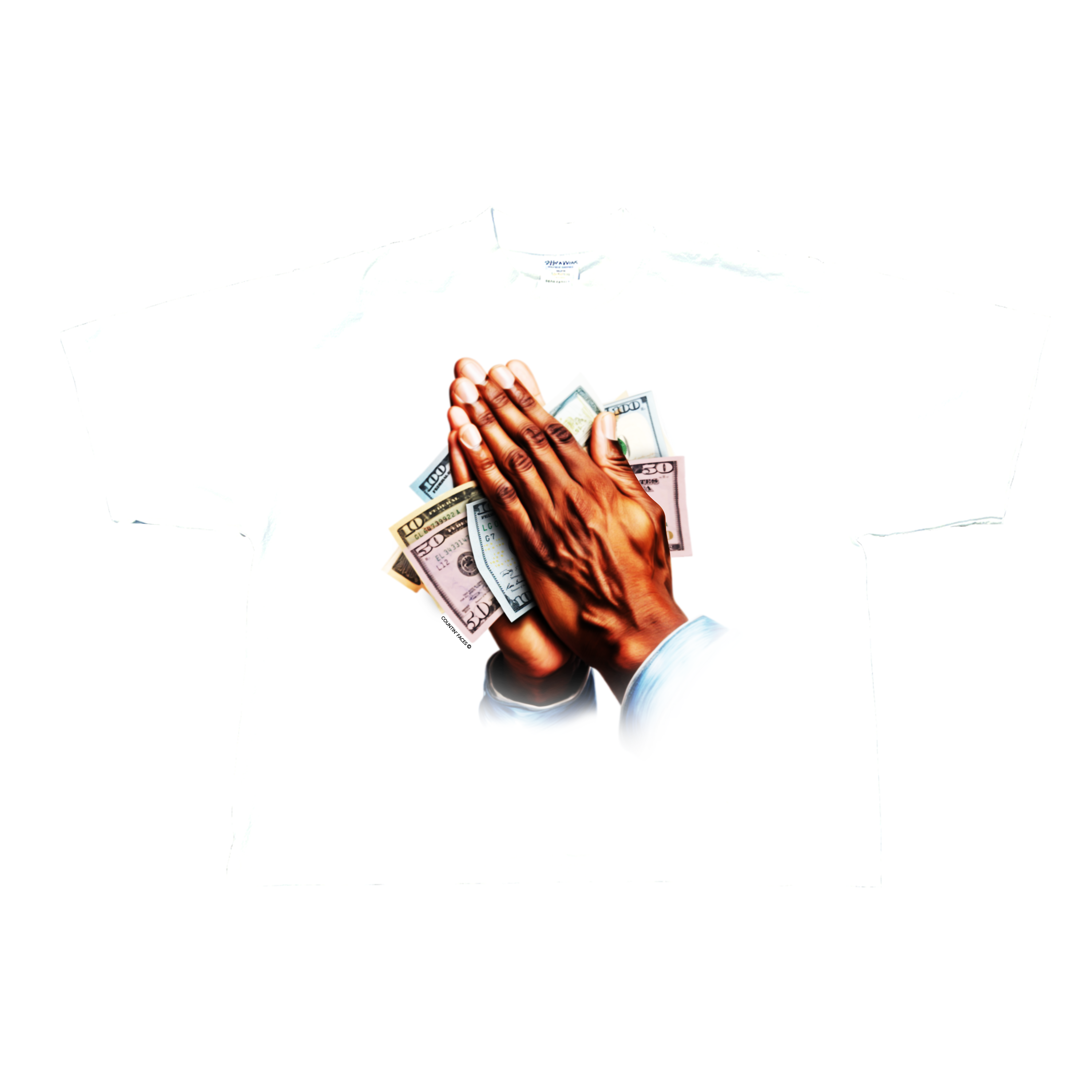 "Abundance" Tee In White
