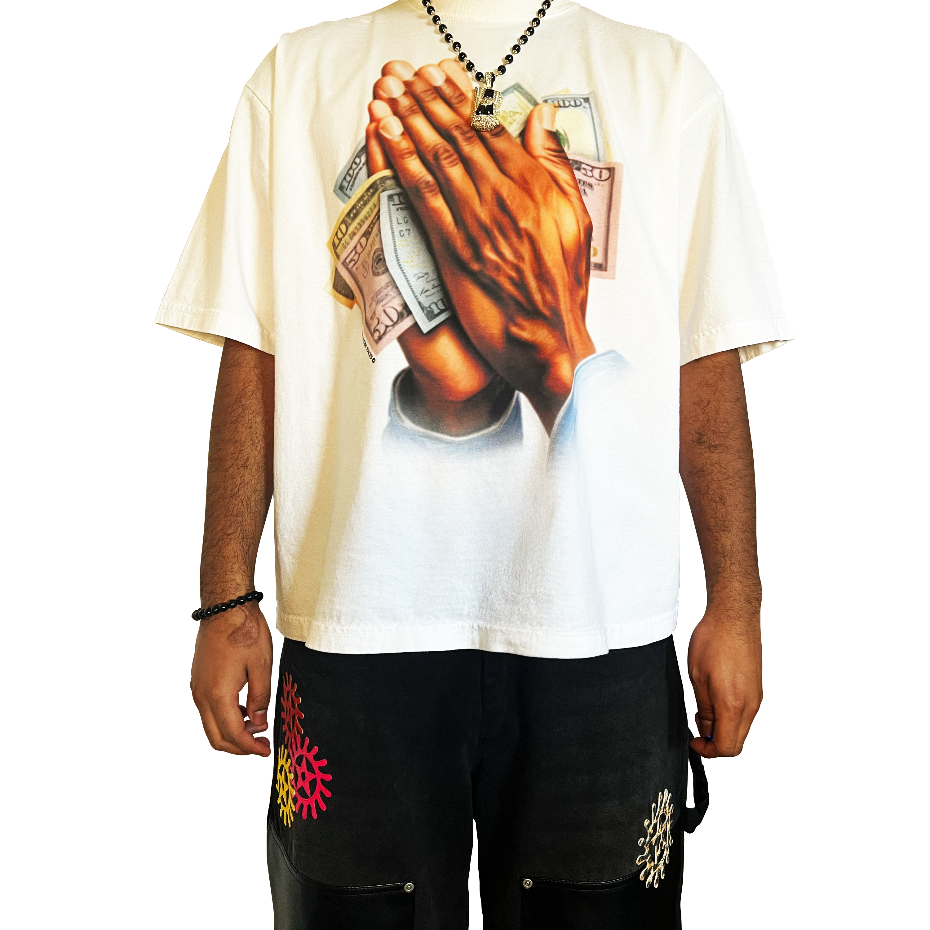 "Abundance" Tee In White