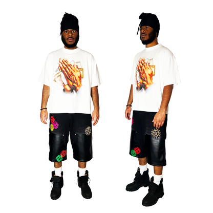 "Abundance" Tee In White
