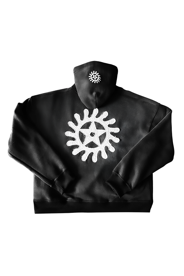 KTP Sun-faded Hoodie in Black