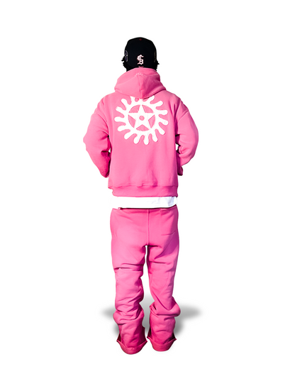 KTP Sun-faded Hoodie in Pink