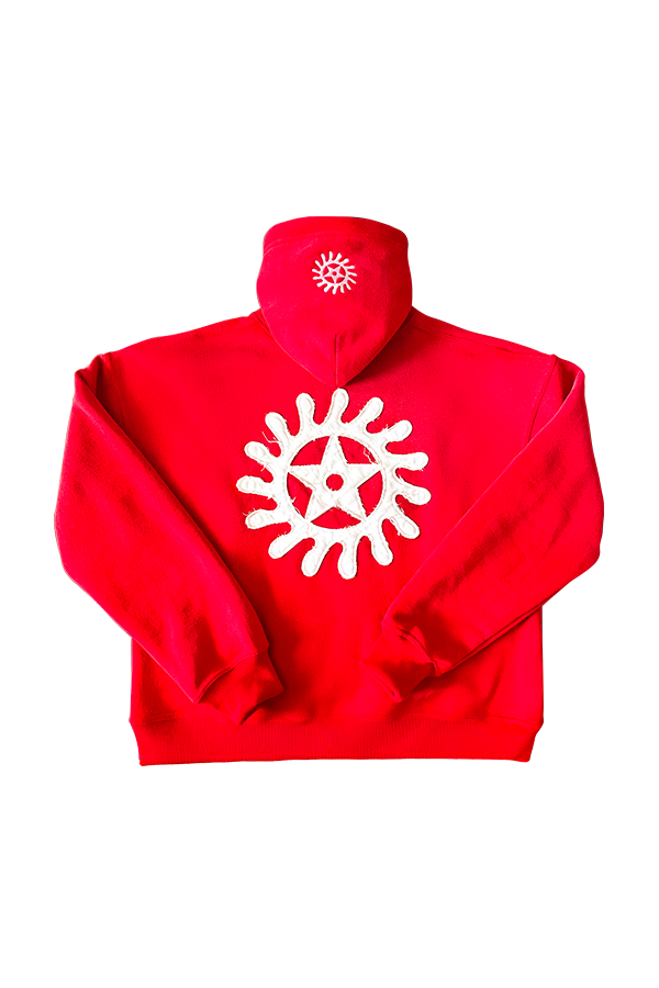 KTP Sun-faded Hoodie in Red
