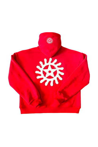 KTP Sun-faded Hoodie in Red