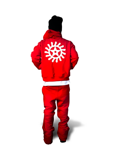 KTP Sun-faded Hoodie in Red