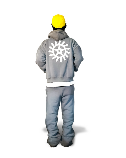 KTP Sun-faded Hoodie in Grey