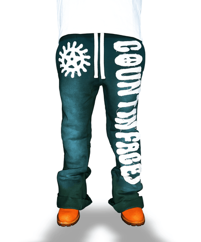 KTP Baggy Flare Sweats "Green"