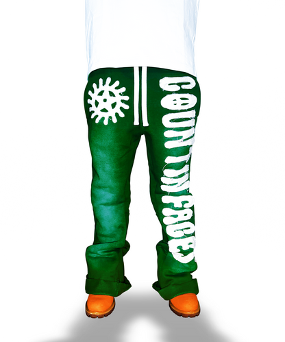 KTP Baggy Flare Sweats "Green"