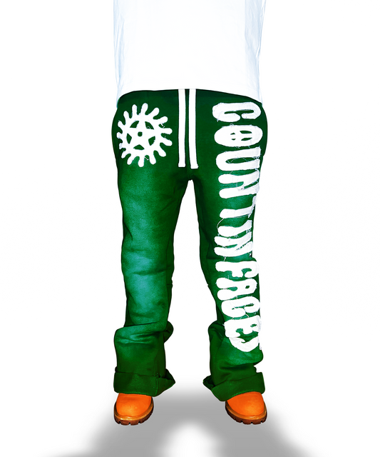 KTP Baggy Flare Sweats "Green"