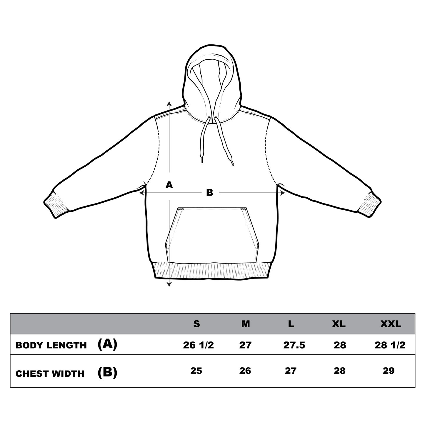 KTP Sun-faded Hoodie in Grey