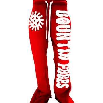 KTP Baggy Flare Sweats "Red"