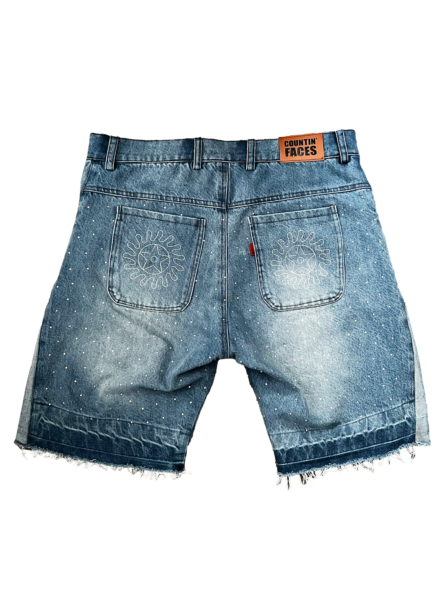 "Love Backwards" Shorts in Blue